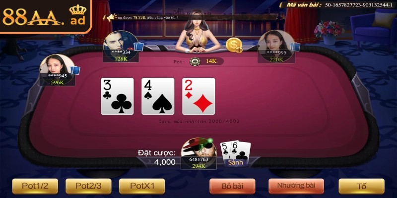 Xì tố 88AA – Trải nghiệm bài trực tuyến đầy chiến lược 3 Xì tố 7 cây có tính chiến thuật cao